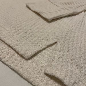 Anthropologie - Waffle knit top. Size XL.